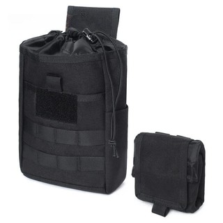 Chiến thuật tái chế túi nam cs đổ thả mag ngoài trời quân sự tiện ích túi thắt lưng nylon gấp molle gói edc gear treo túi