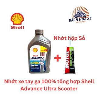 Nhớt shell advance ultra 5w40 -nhớt cho xe ga
