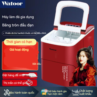 Máy làm đá viên siêu tốc 6 PHÚT cao cấp, tủ lạnh mini giữ nhiệt dã ngoại, dễ di chuyển，Tủ Làm Đá Mini Làm Đá Nhanh