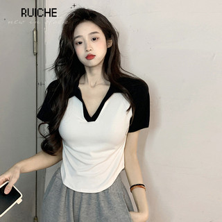 RUICHE áo phông áo thun nữ croptop baby tee thời trang Thể thao Cute Phong cách WTX24401JG 14Z240403