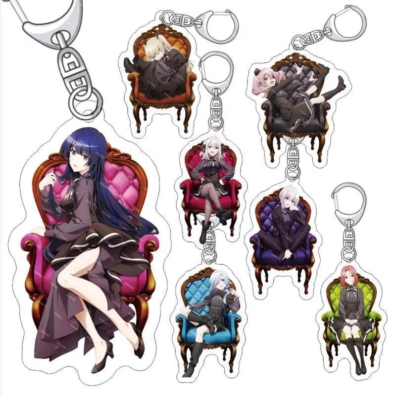 Móc khóa Anime Spy Kyoushitsu Cartoon Characters Sibylla HANAZON Spy Room Phụ kiện trang trí túi xác