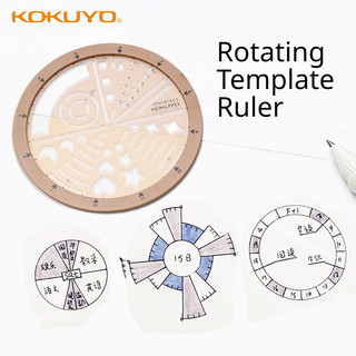 Kokuyo mẫu thước vô lăng thước đa chức năng vẽ hình học hướng dẫn sử dụng