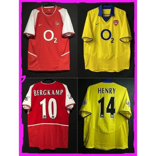 Áo thun bóng đá sân khách Arsenal mùa giải 2003 2004