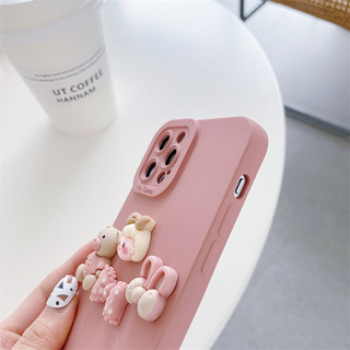 Ốp Lưng Basic Camera Nổi - Mẫu Stickers Nổi - 3 Gấu - VN019