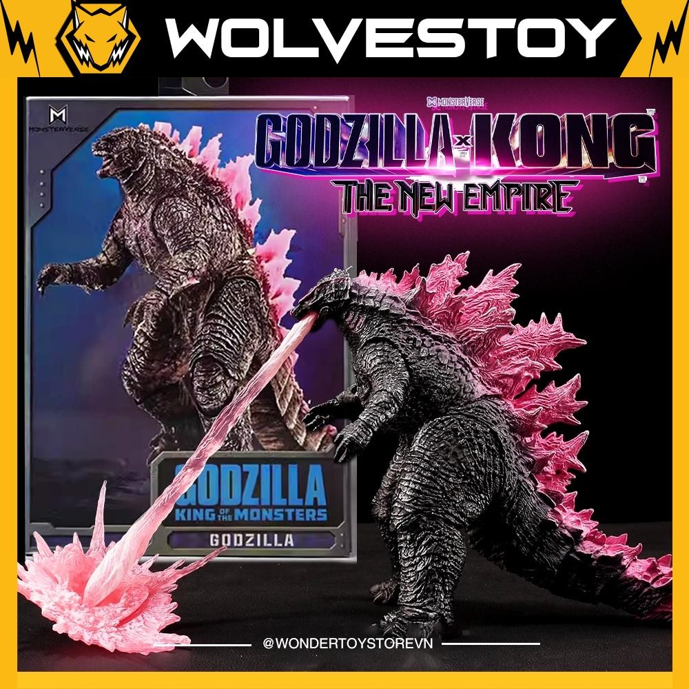 Mô hình Neca Godzilla Hồng 2024 Godzilla x Kong The New Empire Đế Chế Mới - Bản hộp thường (F)