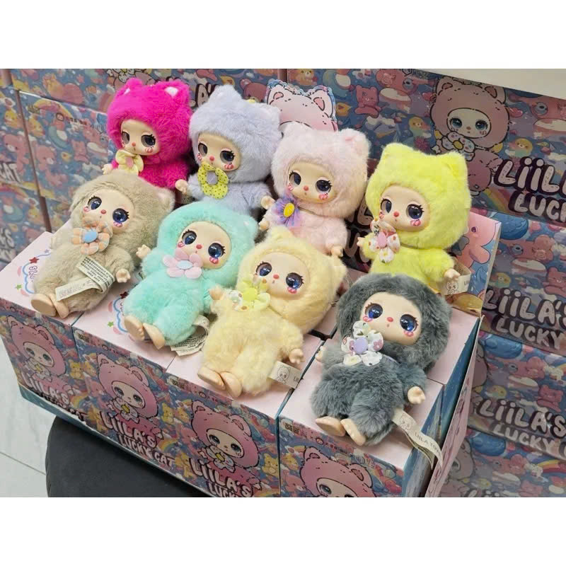HỘP BÍ MẬT - BABY THREE  LILA's LUCKY CAT, BLINDBOX HÀNG CHUẨN CHÍNH HÃNG