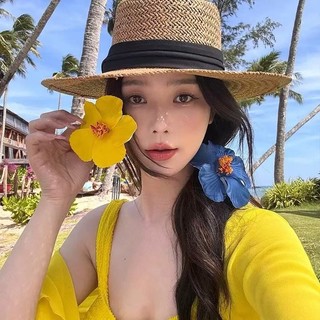 Biển Đi Biển Ngọt Ngào Tóc Nữ Hibiscus Đầu Hoa Hoa Trang Sức Kẹp Nổ Kẹp Bên Kẹp