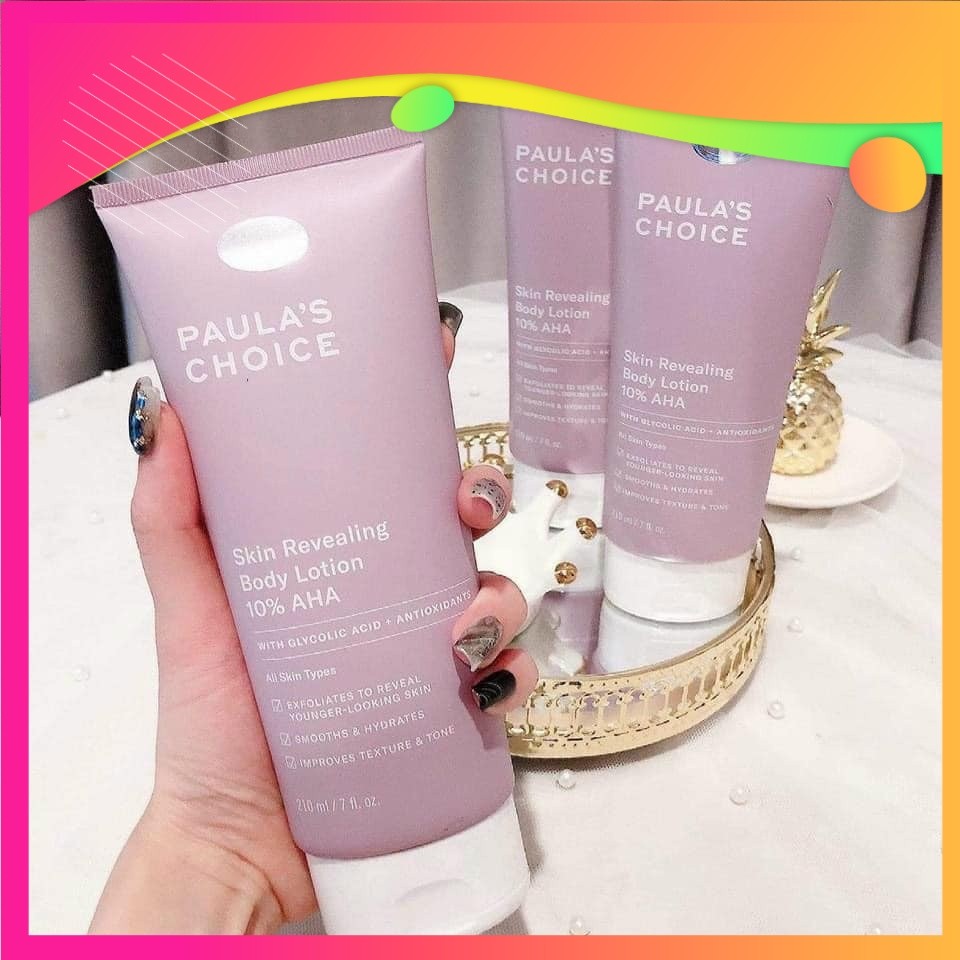 Dưỡng thể Paula's Choice 2% BHA Body Treatment / 10% AHA Body Lotion  Skin Revealing 210ml Paula Cho