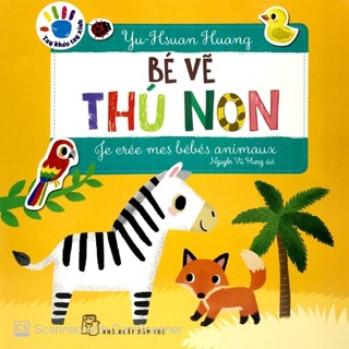 Sách tay khéo tay xinh - bé vẽ thú non - nxb trẻ - bản quyền