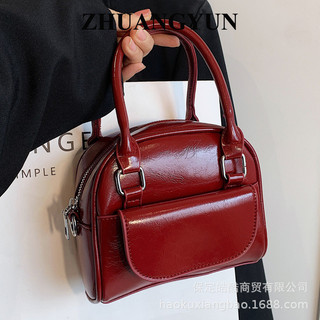 ZHUANGYUN túi xách nữ túi đeo chéo 2024NEW INS hàn quốc Thiết kế độc đáo  thích hợp sử dụng hàng ngày GDJ2410O45 4Z240125