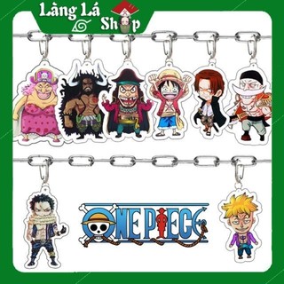 Móc khoá Mica anime One Piece - Đảo hải tặc (Loại 5 - Tứ hoàng và thế hệ tồi tệ) - Nhựa Cứng Acrylic In 2 mặt sắc nét