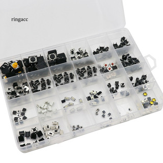 Rga 250 Chiếc 25 Loại Micro Momentary Tactile Push Button Tact Switch Set
