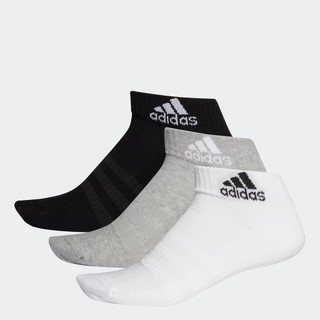 adidas Tập luyện Bộ 3 đôi tất đệm cổ chân Unisex Xám DZ9364