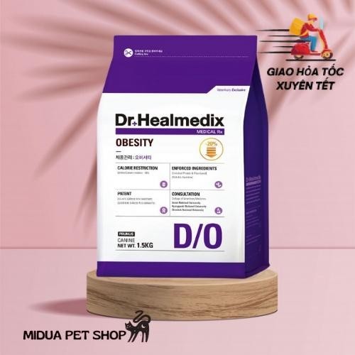 THỨC ĂN QUẢN LÍ CÂN NẶNG CHO CHÓ - DR. HEALMEDIX OBESITY D/O