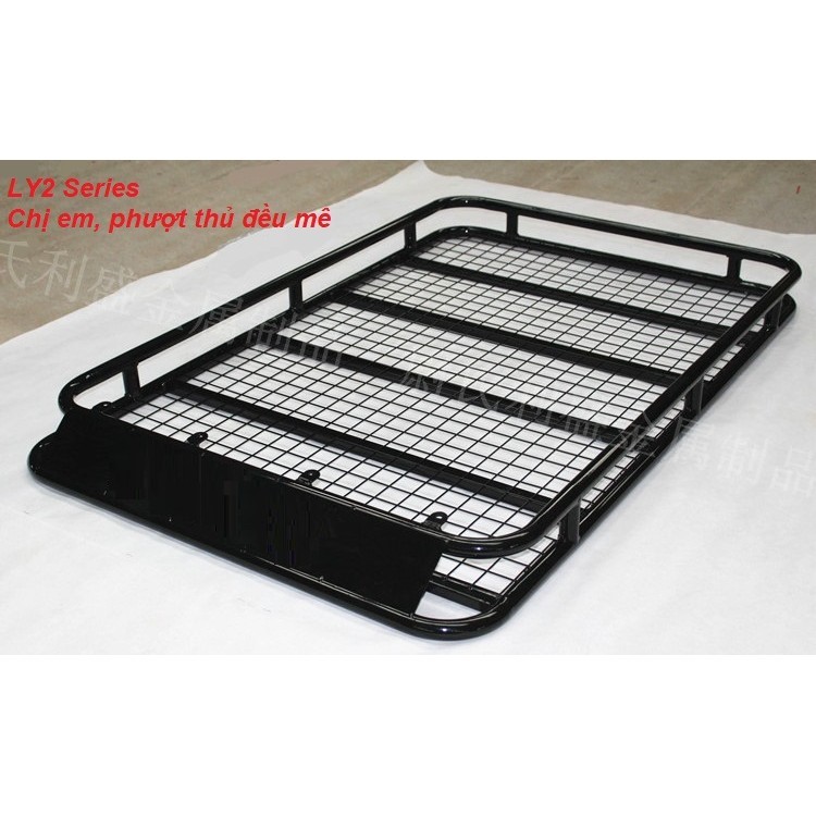 Giá nóc ô tô sơn tĩnh điện LISHENG kiểu đáy lưới LY2 series