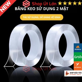 Băng keo nano 2 mặt siêu dính trong suốt đa năng 3M, dầy 1mm rộng 3cm - dài 3 mét và 5 mét - Tân An An