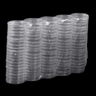 Ncvhrt 100 Cái 27mm Hộp đựng đồng xu Hộp đựng viên nang Hộp trưng bày Hộp trưng bày tròn / mới /