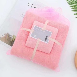 Set 2 khăn mặt và khăn tắm sợi tre