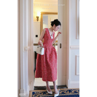 Đầm Dạ SN Hoa Chouchou - Đỏ