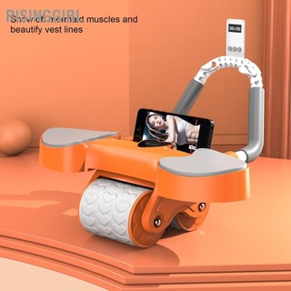 Risinggirl con lăn tập cơ bụng bánh xe đôi vòng tại nhà core thiết bị thể dục gym hình với hỗ trợ khuỷu tay hẹn giờ