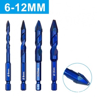Durable and Carbide Drill Bits for Wall Glass Wood Metal Tiles Set of 4
