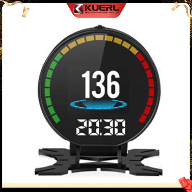 Kuerl Car Obd Hud Head-up Display Đồng hồ tốc độ đa chức năng Hệ thống cảnh báo chẩn đoán kỹ thuật số