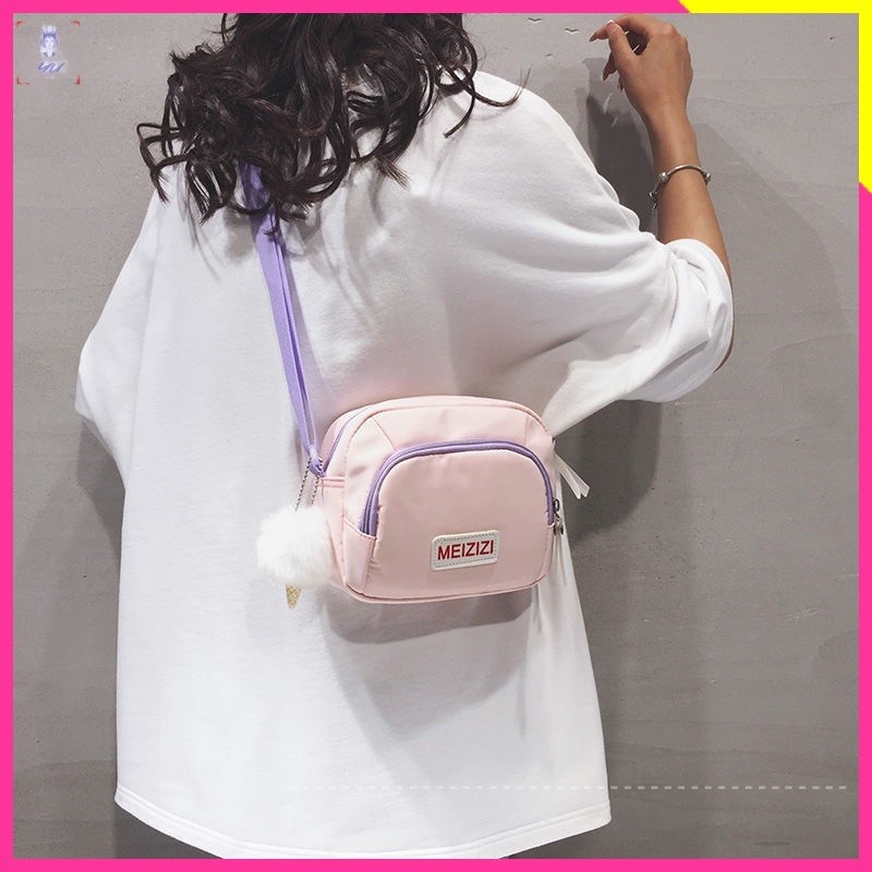 Nữ sinh Túi Đeo Chéo Nhỏ Xinh Màu Tương Phản Phong Cách Hàn Quốc 2022 Dễ Thương Cho Bạn Gái