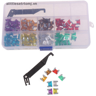 Alittlesetrtomj 100x micro ô tô cấu hình thấp bộ cầu chì lưỡi mini 3A5A7.5A10A15A 20A25A30A VN