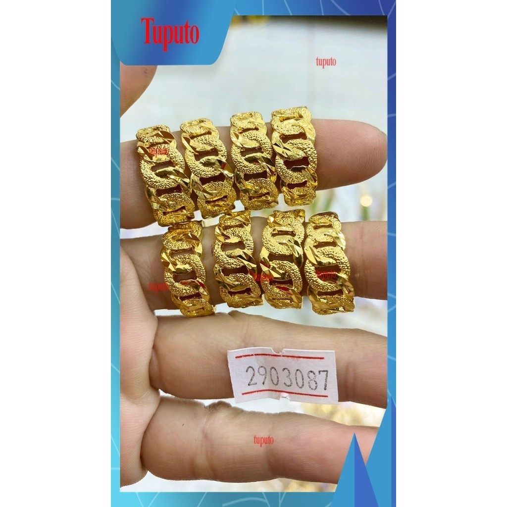 Nhẫn nữ nhẫn bính mạ vàng 2903097 hàng hot tren bao đổi trả
