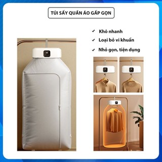 Máy sấy quần áo mini gấp gọn Tủ sấy quần áo đa năng treo tường công suất lớn 600w