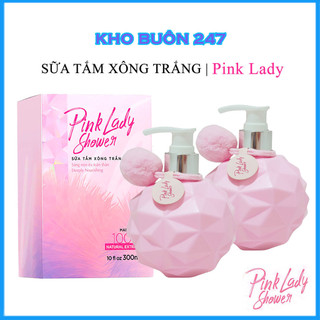 Sữa tắm xông trắng truyền trắng Pink Lady Shower 300ml dưỡng da dưỡng ẩm cho da nhạy cảm