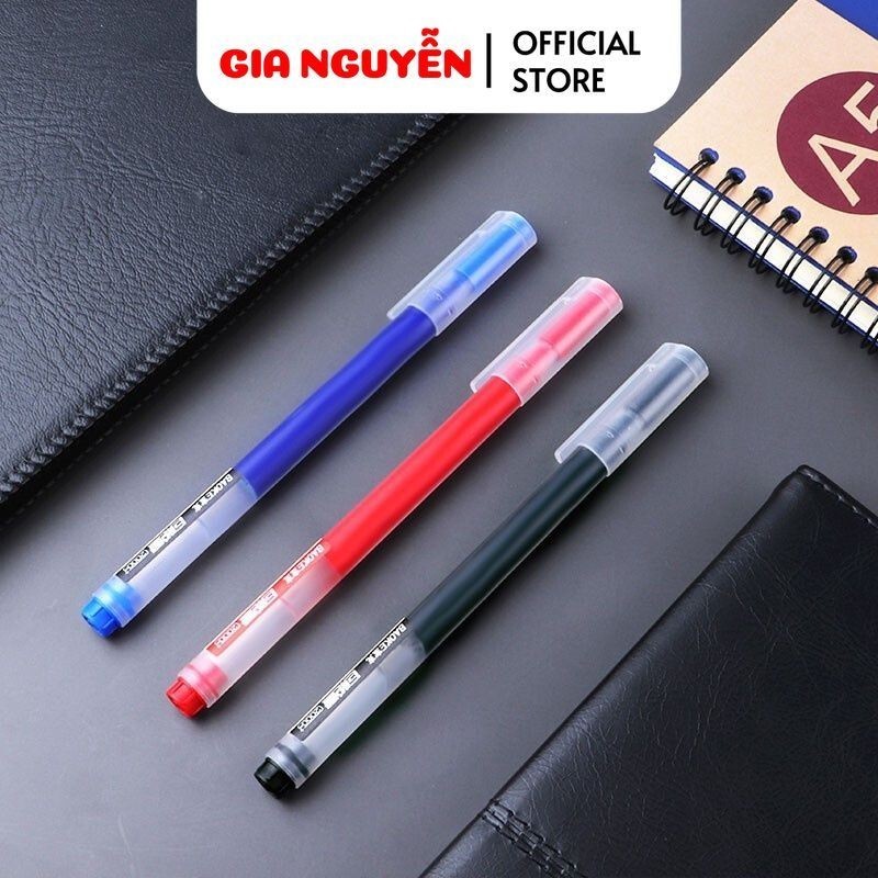HỘP 12 CÁI Bút bi nước mực Gel Baoke PC3808 Đặc Ruột Siêu Nhiều Mực Viết Được 2,000 mét Gia Nguyễn