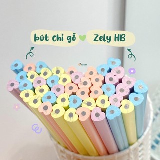 Bút chì gỗ zely hb thân tim nhà cam