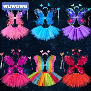 Bộ cánh bướm, Mô phỏng Váy Tutu Bướm Đạo cụ trang phục trẻ em, Quà tặng Halloween 2-8 năm dễ thương Bộ trang phục cổ tích công chúa Ngày Halloween