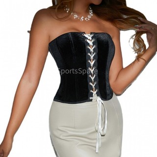 - Áo Crop Top xương cá hở lưng có dây buộc nhung