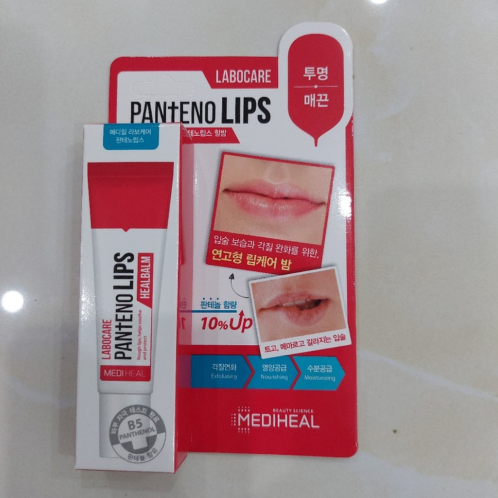 Son Dưỡng Môi Mediheal Labocare Pantenolips Cho Môi Mềm Mịn Hồng Hào Hàn Quốc 10ml