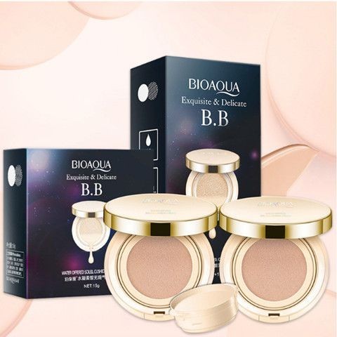 Hàng sẵn có Poquanya Hydrogel Flawless Cushion BB Cream Clear Snow Moisturising Natural Naked Makeup