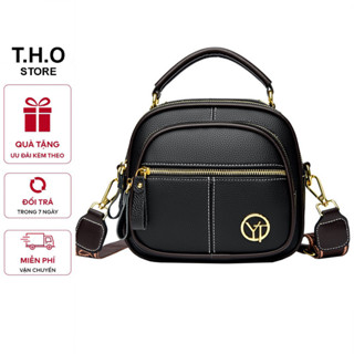  Túi xách nữ túi đeo chéo thời trang da gạo nhiều ngăn có quai xách K344 