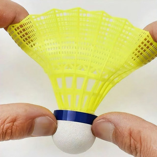 6 cầu lông nhựa bền ，Cầu lông nylon, cầu lông mới tập, cầu lông chống gió-LPERM