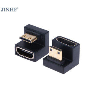 Jinhf Xoay Góc 360 Độ Hình Chữ U Bộ Chuyển Đổi Mini HD Nam Sang HDMI Đầu Nối HD HOT