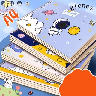 Glenes 4 cái / bộ a4 sách phác thảo màu nước, sách phác thảo cuộn a4 vẽ dày, 30 tờ giấy trắng di động bền trống sách dự thảo