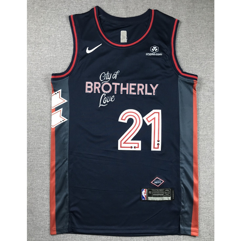Áo đấu NBA 2024 Philadelphia 76ers #21 Áo bóng rổ Embiid