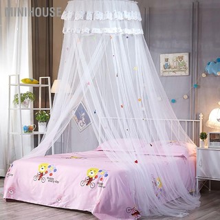 MiniHouse Rèm tròn tán ren phong cách công chúa Màn chống muỗi cho giường trẻ em