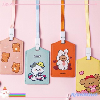 Bao đựng thẻ họa tiết hoạt hình dễ thương đa năng dùng để đựng tiền xu/thẻ ID/thẻ tín dụng/thẻ xe buýt/thẻ học sinh
