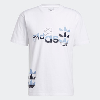 adidas Phong cách sống Áo Thun Ngắn Tay Logo Play Nam trắng H31322