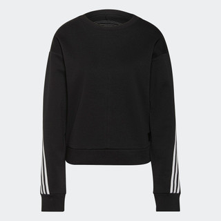 Adidas Phong cách sống Áo Sweatshirt 3 Sọc Future Icons adidas Sportswear Nữ Đen GU9691