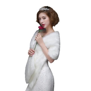 Váy cưới cô dâu Khăn choàng len Váy sườn xám Hiệu suất Áo choàng dài Áo choàng Khăn lông cừu dày Phong cách nữ