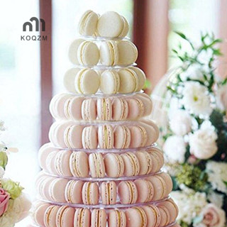 [Koqzm] Đế trưng bày Macaron 6 / 10 tầng Giá đỡ tháp bánh Cupcake Dụng cụ làm bánh [mới]