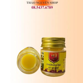 01 Hũ Dầu Cù Là Xoa Bóp Thảo Dược 30 Vị Hom Tip Brand 15gram Thái Lan