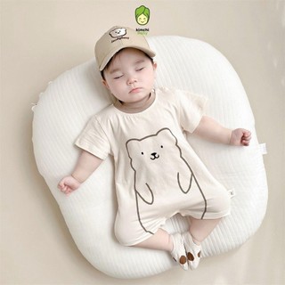 Body Đùi Cho Bé Trai, Bé Gái Sơ Sinh Từ 3 Đến 12kg KAMSAMITA Vải Cotton 4C In Gấu Dễ Thương, Bodysuit Cho Bé Mặc Hè S408